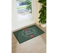 Artsy Doormats Merry Christmas Wreath Doormat