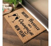 Artsy Doormats Merry Prosecco And Champange New Year