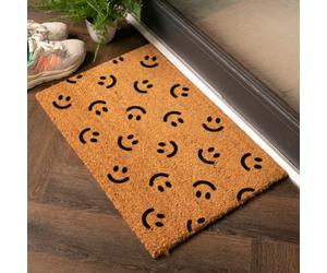 Artsy Doormats Muli Smiley Faces Pattern Doormat