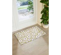 Artsy Doormats Mustard Flower Doormat (90 X 60Cm)