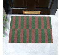 Artsy Doormats Pink & Green Half Stripes Doormat (60 X 40Cm)