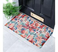 Artsy Doormats Red Lilies Indoor Outdoor Doormat (90 X 60Cm)