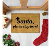 Artsy Doormats Santa Please Stop Here Doormat