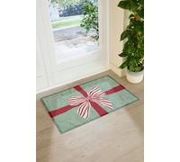 Artsy Doormats Stripey Bow Indoor Outdoor Doormat