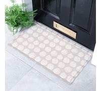 Artsy Doormats Taupe Dot Swirl Indoor Outdoor Doormat (70 X 40Cm)