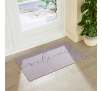 Artsy Doormats Taupe Welcome Indoor Washable Doormat 80X50Cm