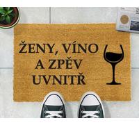 Artsy Doormats Vino (Wine) Doormat (60 X 40Cm)