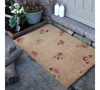 Artsy Doormats Watercolour Pink Flowers Doormat (90 X 60Cm)