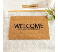 Artsy Doormats Welcome Don't Expect Much Doormat