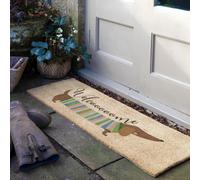 Artsy Doormats Welcome Sausage Dog Coir Doormat (120 X 40Cm)