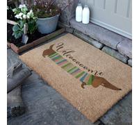 Artsy Doormats Welcome Sausage Dog Coir Doormat (90 X 60Cm)