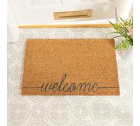 Artsy Doormats Welcome Scribble Grey Doormat - Regular 60X40Cm