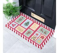 Artsy Doormats Winter Stamps Indoor Outdoor Doormat (70 X 40Cm)
