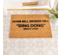 Artsy Doormats Yell Ding Dong Doormat - Regular 60X40Cm