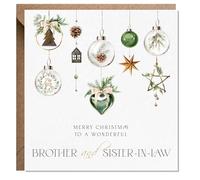 Artsy Gift Co - Sister and brother in law Christmas card - Family Christmas Cards - Sister and brother in law Xmas Card - Son Daughter Couple - Sentimental Luxury Gift (Brother and Sister in law)