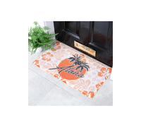 Artsy Mats Aloha Doormat (70 x 40cm) in Orange | Size: 40 cm x 70 cm Artsy Mats Orange 40 cm x 70 cm