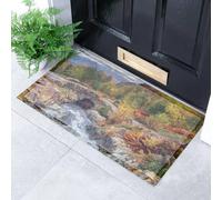 Artsy Mats Autumn Nature Landscape Doormat (70x40cm) in Blue | Size: 40 cm x 70 cm Artsy Mats Blue 40 cm x 70 cm