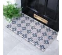 Artsy Mats Beige Mosaic Pattern Indoor & Outdoor Doormat - Incredibly & Weatherproof Doormats - Washable Non Slip Mat, (70x40cm)