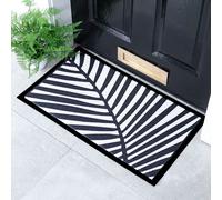 Artsy Mats Black & White Palm Indoor & Outdoor Doormat - 70x40cm | Size: 40 cm x 70 cm Artsy Mats Multicolor 40 cm x 70 cm