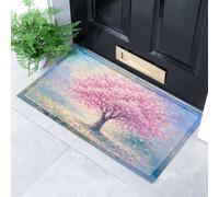 Artsy Mats Blossom Tree Indoor Outdoor Doormat | Size: 40 cm x 70 cm Artsy Mats Multicolor 40 cm x 70 cm
