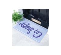 Artsy Mats Blue Come in Go Away Doormat (70 x 40cm) | Size: 40 cm x 70 cm Artsy Mats Blue 40 cm x 70 cm