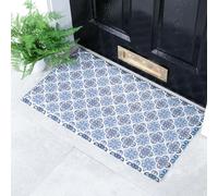 Artsy Mats - Blue Mosaic Pattern Indoor & Outdoor Door Mat - Incredibly Durable & Weatherproof Doormat - Decorative Heavy Duty Doormats - Washable Dirt Trapper Non Slip Mat, (70x40 cm)