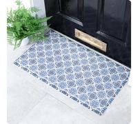 Artsy Mats Blue Mosaic Pattern Indoor & Outdoor Door Mat - Incredibly Durable & Weatherproof Doormats - Non Slip Mat, (70x40 cm)