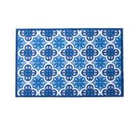 Artsy Mats - Blue Mosaic Tile Indoor Washable Doormat - Superior Absorption Non Slip Mat - Dirt Trapper Heavy Duty Floor Mat - Perfect for Hallway, Doorway, & Kitchen Mat, (60x40cm)