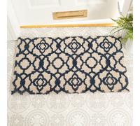 Artsy Mats Blue Trellis Large Doormat | Size: 45 cm x 75 cm Artsy Mats Multicolor 45 cm x 75 cm