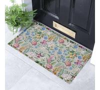 Artsy Mats Bold Floral Pattern Indoor & Outdoor Door Mat - Incredibly Durable & Weatherproof Doormats - Non Slip Mat, (70x40 cm)