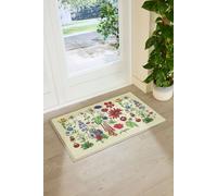 Artsy Mats Botanicals Indoor Outdoor Doormat (90 x 60cm) in Yellow | Size: 90 cm x 60 cm Artsy Mats Yellow 90 cm x 60 cm