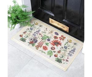 Artsy Mats Botanicals Pattern Indoor & Outdoor Door Mat - Incredibly & Weatherproof Doormats - Non Slip Mat, (70x40 cm)
