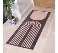 Artsy Mats Brown Abstract Indoor Washable Doormat | Size: 40 cm x 60 cm Artsy Mats Brown 40 cm x 60 cm