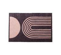 Artsy Mats - Brown Abstract Indoor Washable Doormat - Superior Absorption Non Slip Mat - Dirt Trapper Heavy Duty Floor Mat - Perfect for Hallway, Doorway, & Kitchen Mat, (60x40cm)