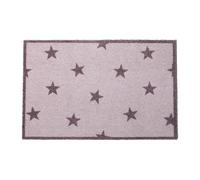 Artsy Mats - Brown Stars Indoor Washable Doormat - Superior Absorption Non Slip Mat - Dirt Trapper Heavy Duty Floor Mat - Perfect for Hallway, Doorway, & Kitchen Mat, (60x40cm)