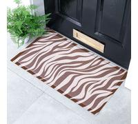 Artsy Mats Brown Zebra Pattern Indoor & Outdoor Doormat - 70x40cm | Size: 40 cm x 70 cm Artsy Mats Brown 40 cm x 70 cm