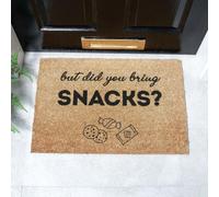 Artsy Mats But Did You Bring Snacks? Doormat (60 x 40cm) in Brown | Size: 40 cm x 60 cm Artsy Mats Brown 40 cm x 60 cm