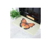 Artsy Mats Butterfly Doormat (70 x 40cm) | Size: 40 cm x 70 cm Artsy Mats Multicolor 40 cm x 70 cm