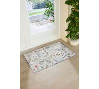 Artsy Mats Butterfly Floral Doormat | Size: 90 cm x 60 cm Artsy Mats Multicolor 90 cm x 60 cm
