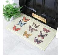 Artsy Mats Butterfly Pattern Indoor & Outdoor Door Mat - Incredibly & Weatherproof Doormats - Non Slip Mat, (70x40 cm)