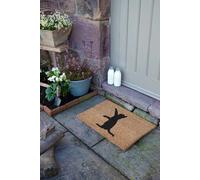 Artsy Mats Cat On Two Legs Doormat - Regular 60x40cm in Black | Size: 40 cm x 60 cm Artsy Mats Black 40 cm x 60 cm