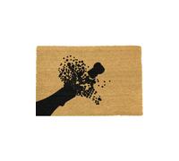 Artsy Mats Champagne Pop Doormat - Regular 60x40cm in Black | Size: 40 cm x 60 cm Artsy Mats Black 40 cm x 60 cm