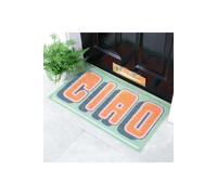 Artsy Mats Ciao Doormat in Green | Size: 40 cm x 70 cm Artsy Mats Green 40 cm x 70 cm