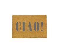 Artsy Mats Ciao Grey Doormat - Regular 60x40cm | Size: 40 cm x 60 cm Artsy Mats Grey 40 cm x 60 cm