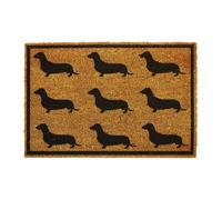 Artsy Mats Coir Doormat DACHSHUND 60 X 40CM