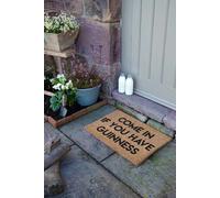 Artsy Mats Come in if You Have Guinness Doormat in Black | Size: 40 cm x 60 cm Artsy Mats Black 40 cm x 60 cm