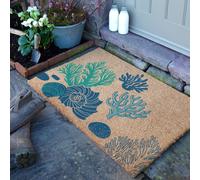 Artsy Mats Coral & Shells Doormat (90 x 60cm) in Brown | Size: 90 cm x 60 cm Artsy Mats Brown 90 cm x 60 cm