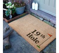 Artsy Mats - Country 19th Hole Flag Coir Doormat - Made from Tufted Coconut Fibre - Non-Slip Natural Rubber Backed Door Mats Indoor - Decorative Outdoor Mats, (90x60cm)