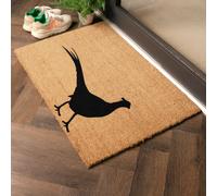 Artsy Mats Country Home Pheasant Extra Large Grey Doormat in Beige | Size: 60 cm x 90 cm Artsy Mats Beige 60 cm x 90 cm