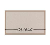 Artsy Mats Croeso Scribbly Welsh Doormat - Natural Coconut Fibre Entrance Mat with Non-Slip Rubber Backing, Reduced Shedding, Durable Indoor & Outdoor Sheltered Door Mat, 70 x 40cm